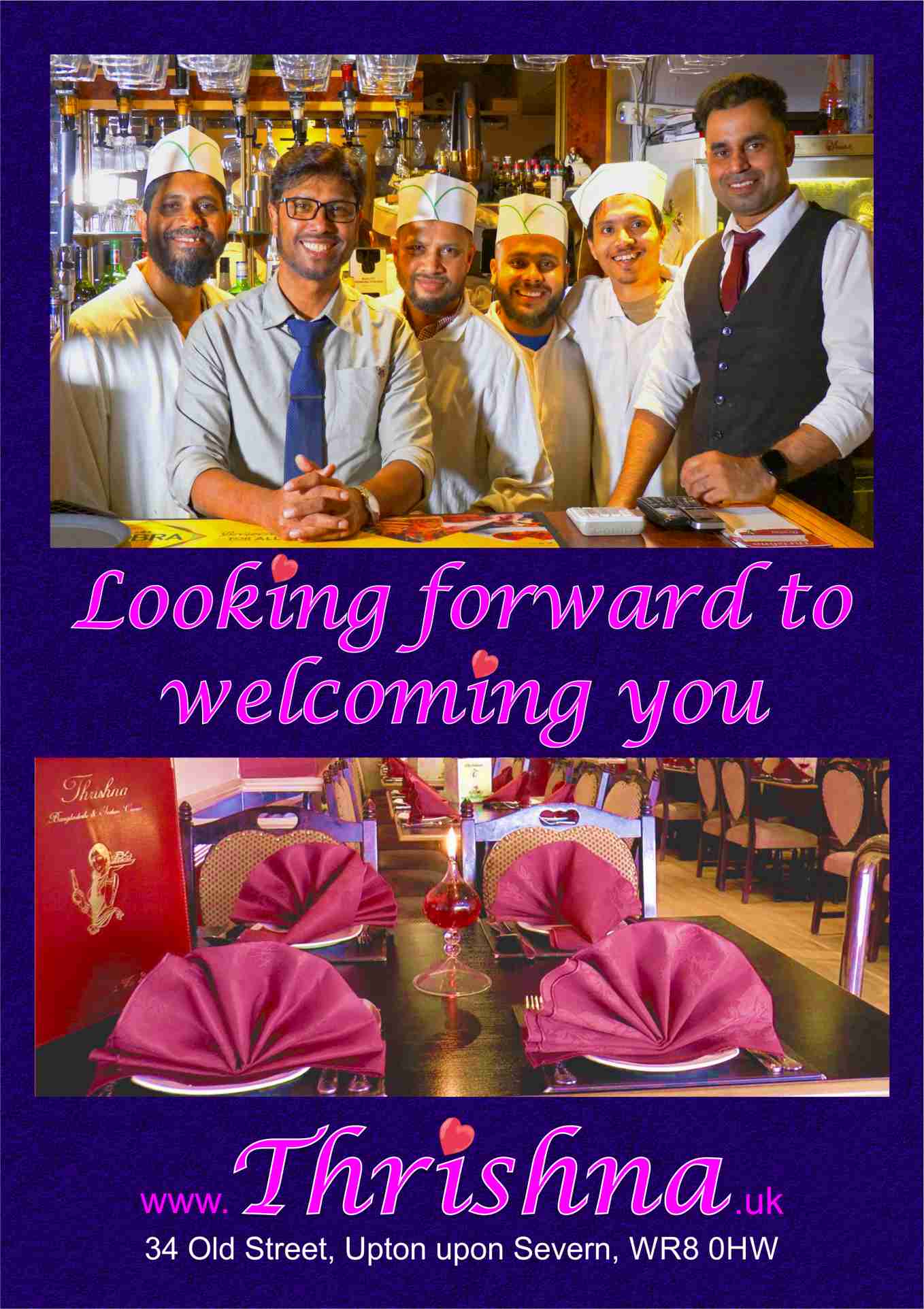 Looking Forward to Welcoming you at Thrishna - Premium Bangladeshi Restaurant